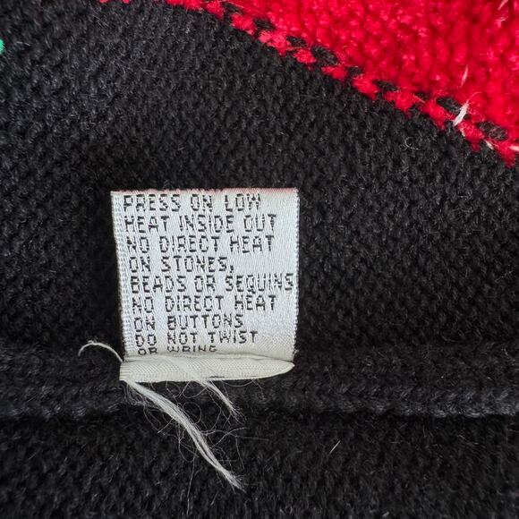 Vintage JACK B. QUICK Sweater Womens PM Christmas Santa Embellished Feathers - Picture 10 of 10